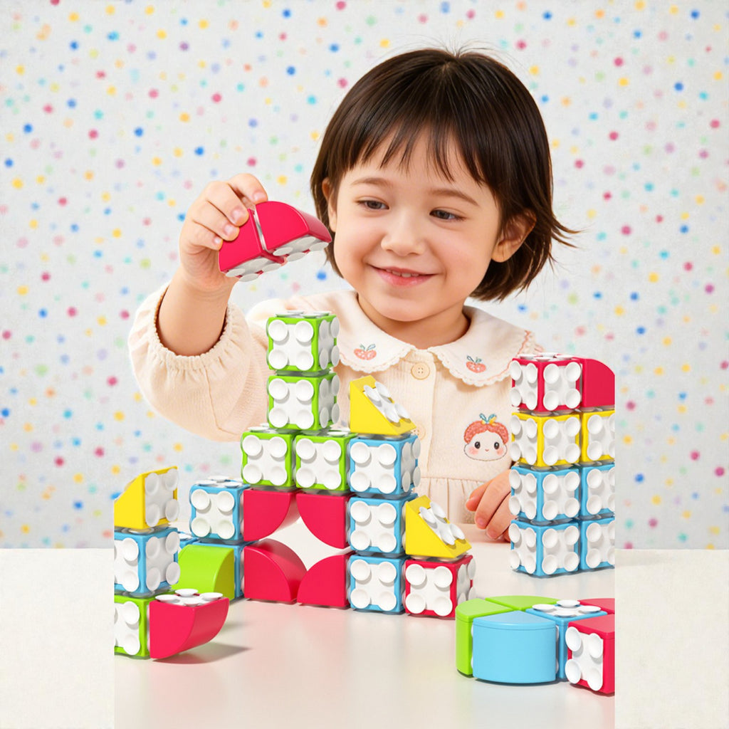 Goryeo Baby 大顆粒創意全方位環吸吸盤積木-蒙特梭利玩具-Kidrise🧒🏻STEM香港教育玩具｜STEAM科學實驗玩具｜STEM幼兒教育玩具｜啟智早教玩具｜蒙特梭利教具