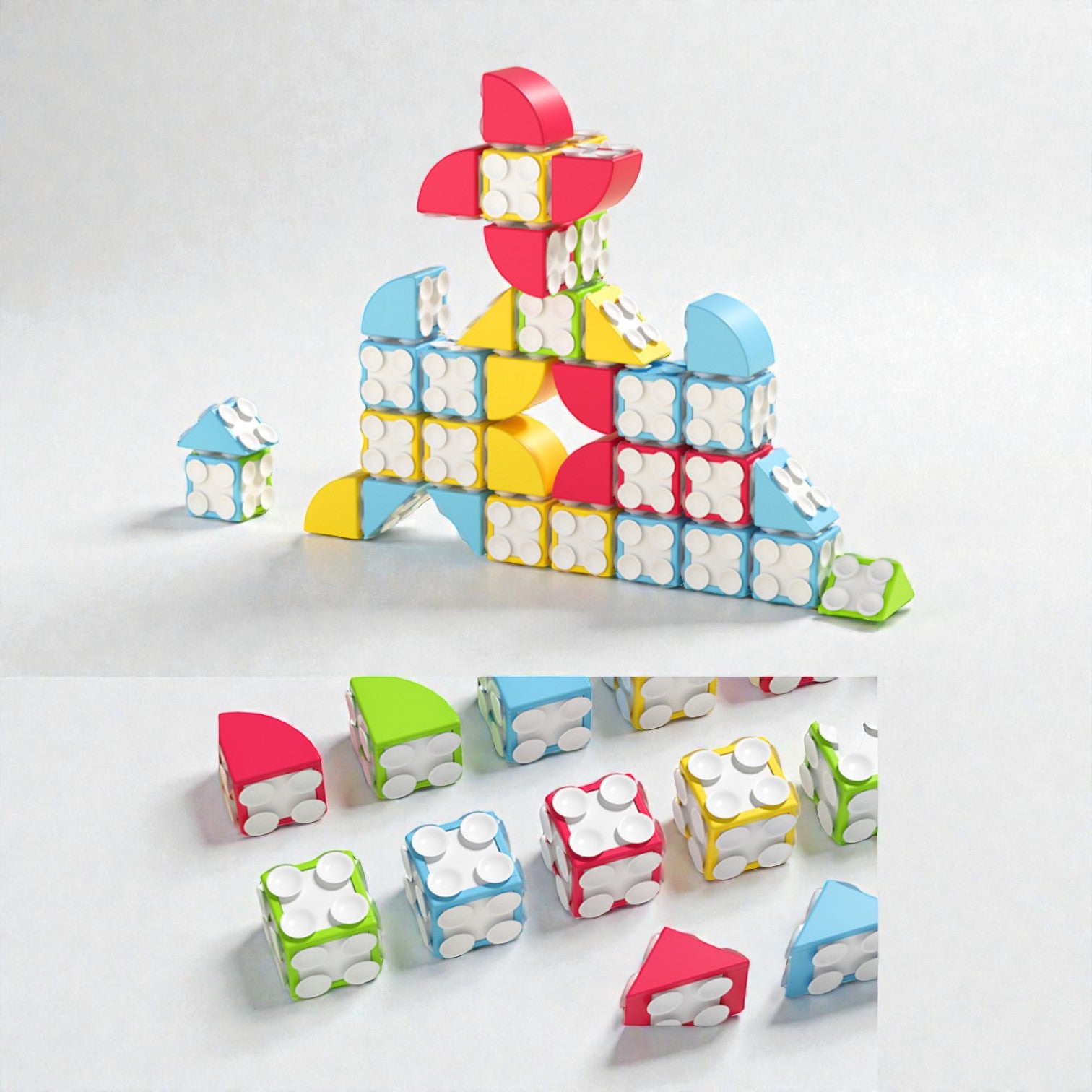 Goryeo Baby 大顆粒創意全方位環吸吸盤積木-蒙特梭利玩具-Kidrise🧒🏻STEM香港教育玩具｜STEAM科學實驗玩具｜STEM幼兒教育玩具｜啟智早教玩具｜蒙特梭利教具