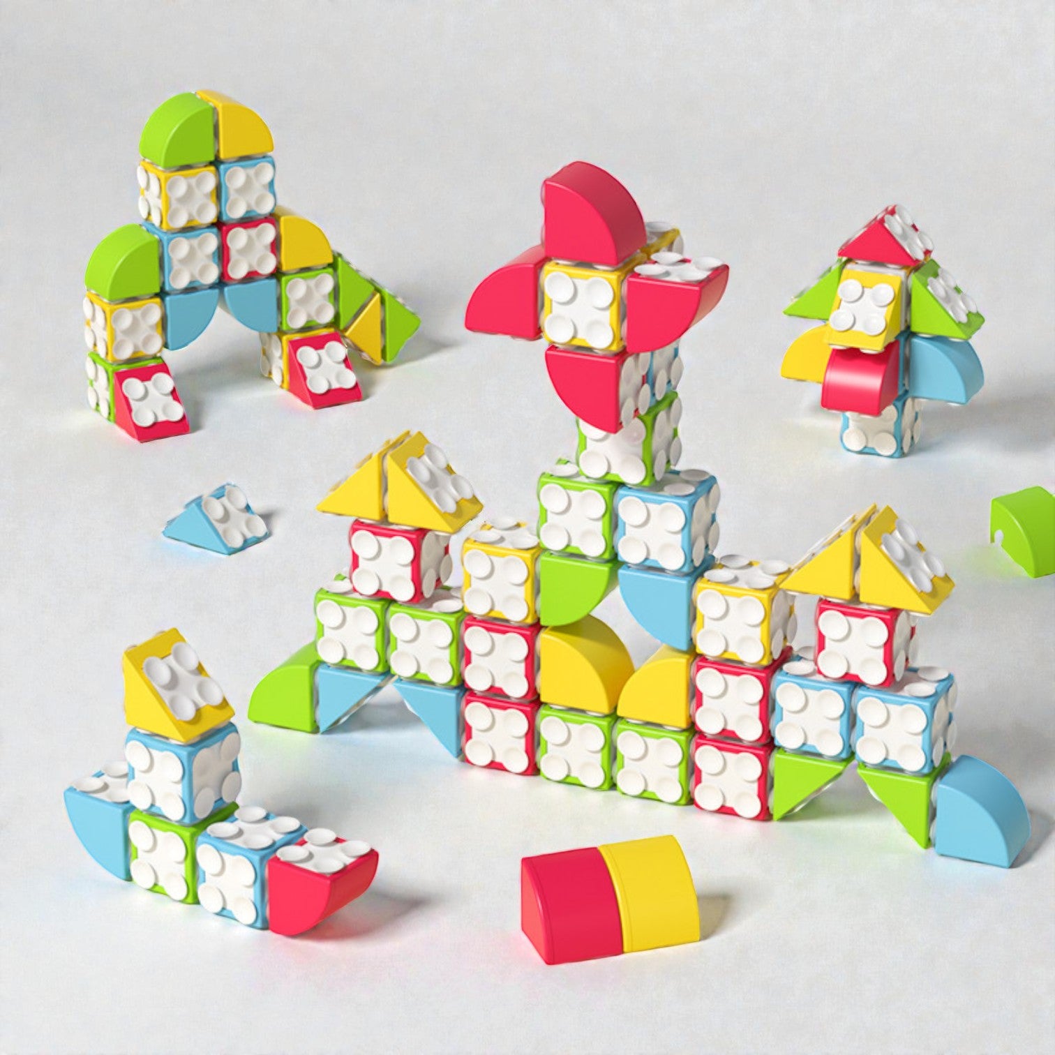 Goryeo Baby 大顆粒創意全方位環吸吸盤積木-蒙特梭利玩具-Kidrise🧒🏻STEM香港教育玩具｜STEAM科學實驗玩具｜STEM幼兒教育玩具｜啟智早教玩具｜蒙特梭利教具