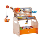 Hape E3028 科學物理實驗台：STEAM 科學探索工具組合 (58件配件)-STEM玩具-Kidrise🧒🏻STEM香港教育玩具｜STEAM科學實驗玩具｜STEM幼兒教育玩具｜啟智早教玩具｜蒙特梭利教具