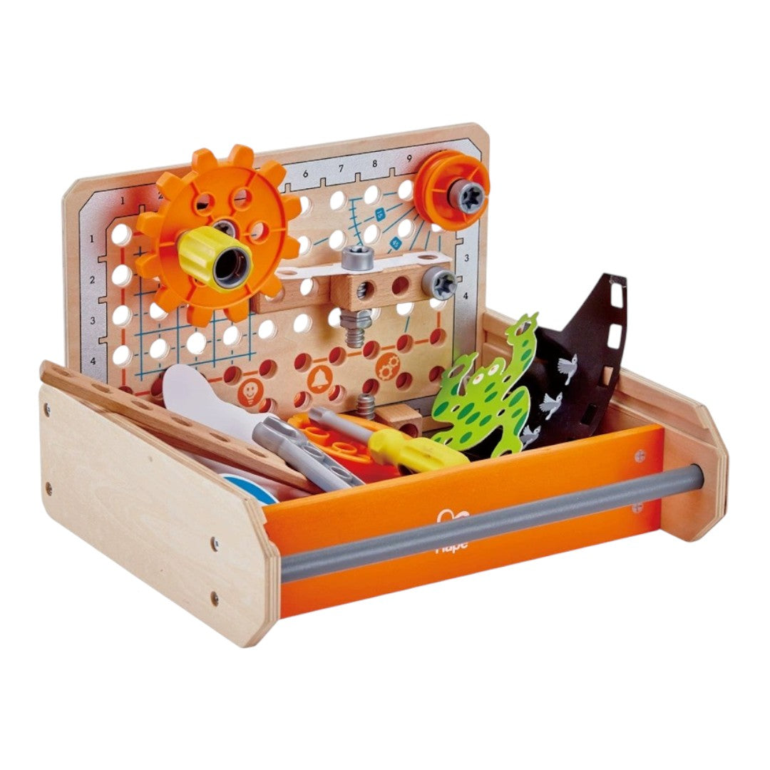 Hape E3029 科學物理實驗箱：STEAM 科學探索工具組合 (32件配件)-STEM玩具-Kidrise🧒🏻STEM香港教育玩具｜STEAM科學實驗玩具｜STEM幼兒教育玩具｜啟智早教玩具｜蒙特梭利教具 主圖