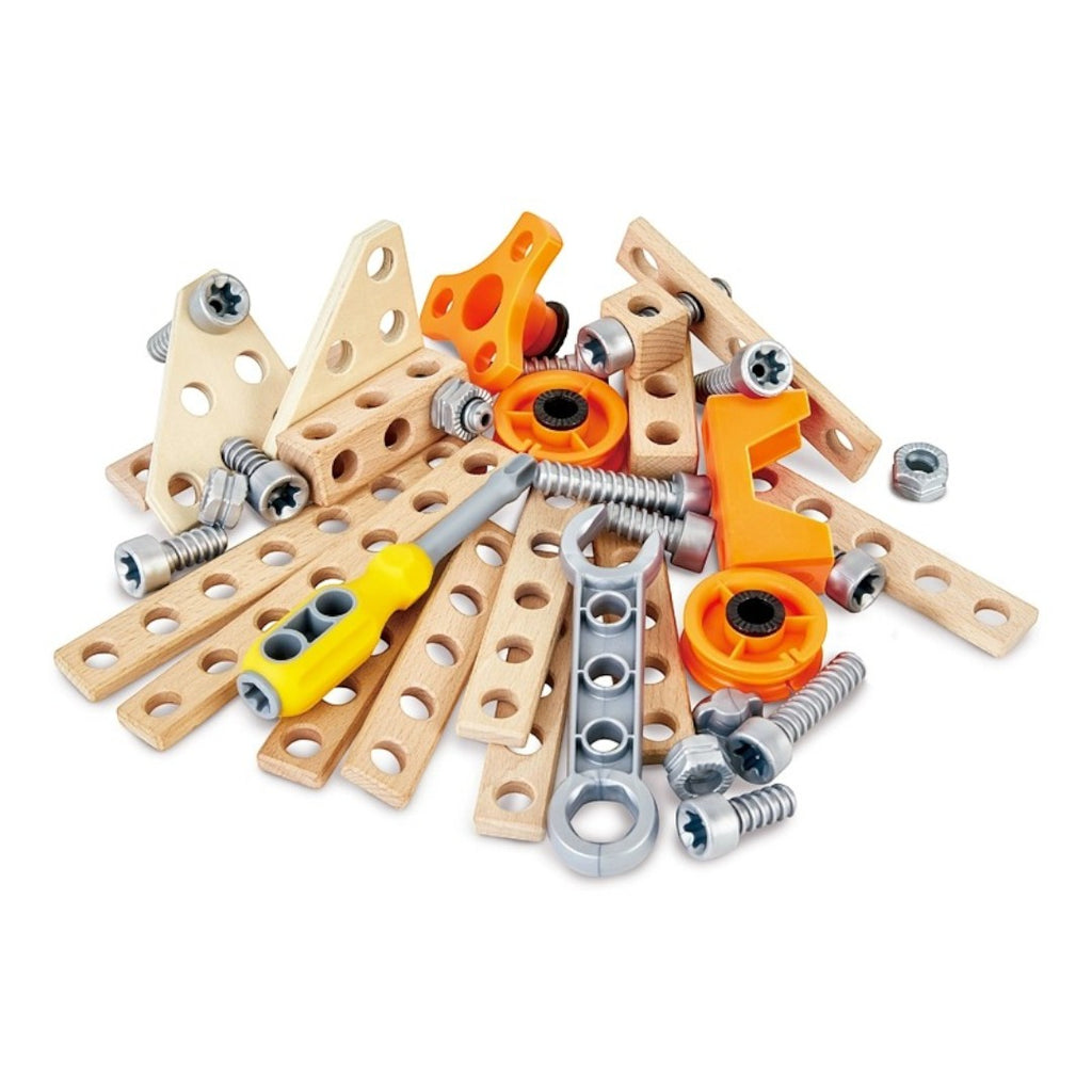 Hape E3031 科學物理實驗基礎套：STEAM 科學探索工具組合 (42件配件)-STEM玩具-Kidrise🧒🏻STEM香港教育玩具｜STEAM科學實驗玩具｜STEM幼兒教育玩具｜啟智早教玩具｜蒙特梭利教具