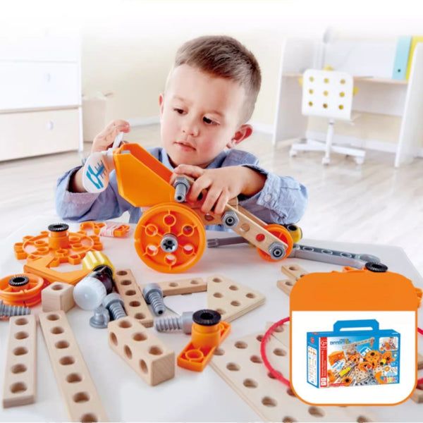 Hape E3032 科學物理實驗進階套：STEAM 科學探索工具組合 (57件配件)
