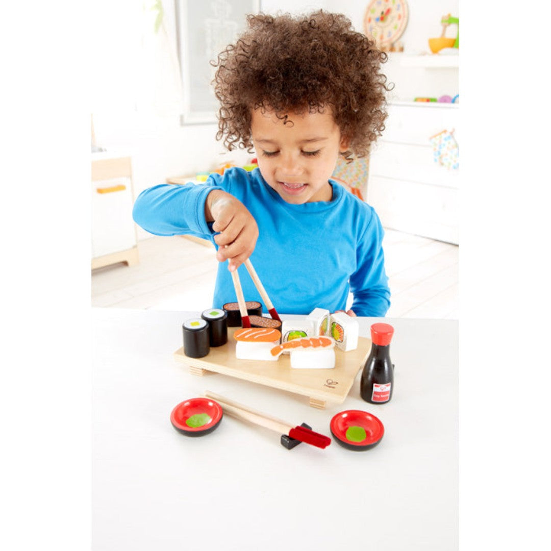 Hape E3130 精選壽司套餐-STEM玩具-Kidrise🧒🏻STEM香港教育玩具｜STEAM科學實驗玩具｜STEM幼兒教育玩具｜啟智早教玩具｜蒙特梭利教具