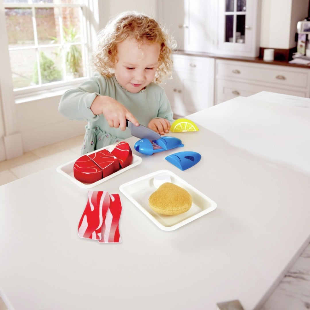 Hape E3155 廚房玩具 — 肉食營養聯盟-STEM玩具-Kidrise🧒🏻STEM香港教育玩具｜STEAM科學實驗玩具｜STEM幼兒教育玩具｜啟智早教玩具｜蒙特梭利教具