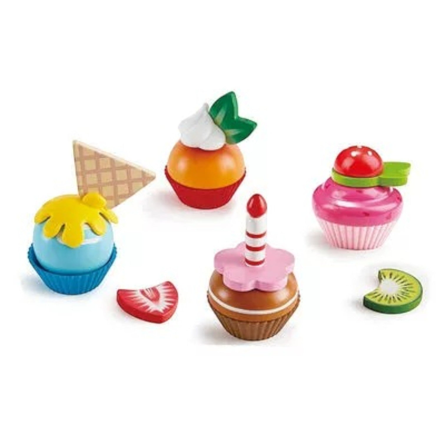 Hape E3157 廚房玩具 — 繽紛紙杯蛋糕-STEM玩具-Kidrise🧒🏻STEM香港教育玩具｜STEAM科學實驗玩具｜STEM幼兒教育玩具｜啟智早教玩具｜蒙特梭利教具