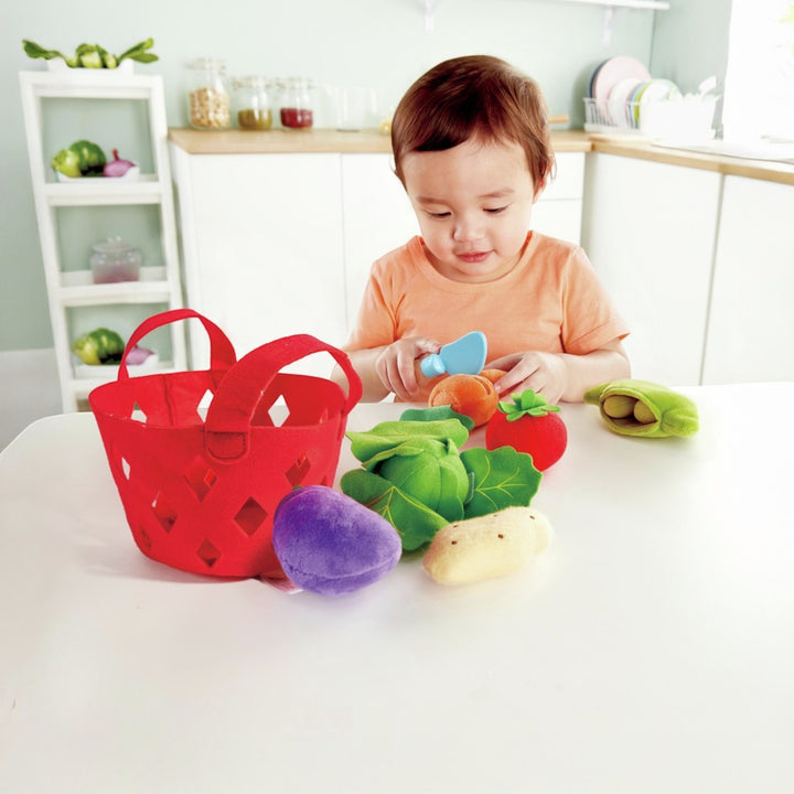Hape E3167 廚房玩具 — 萌寶蔬菜籃-STEM玩具-Kidrise🧒🏻STEM香港教育玩具｜STEAM科學實驗玩具｜STEM幼兒教育玩具｜啟智早教玩具｜蒙特梭利教具