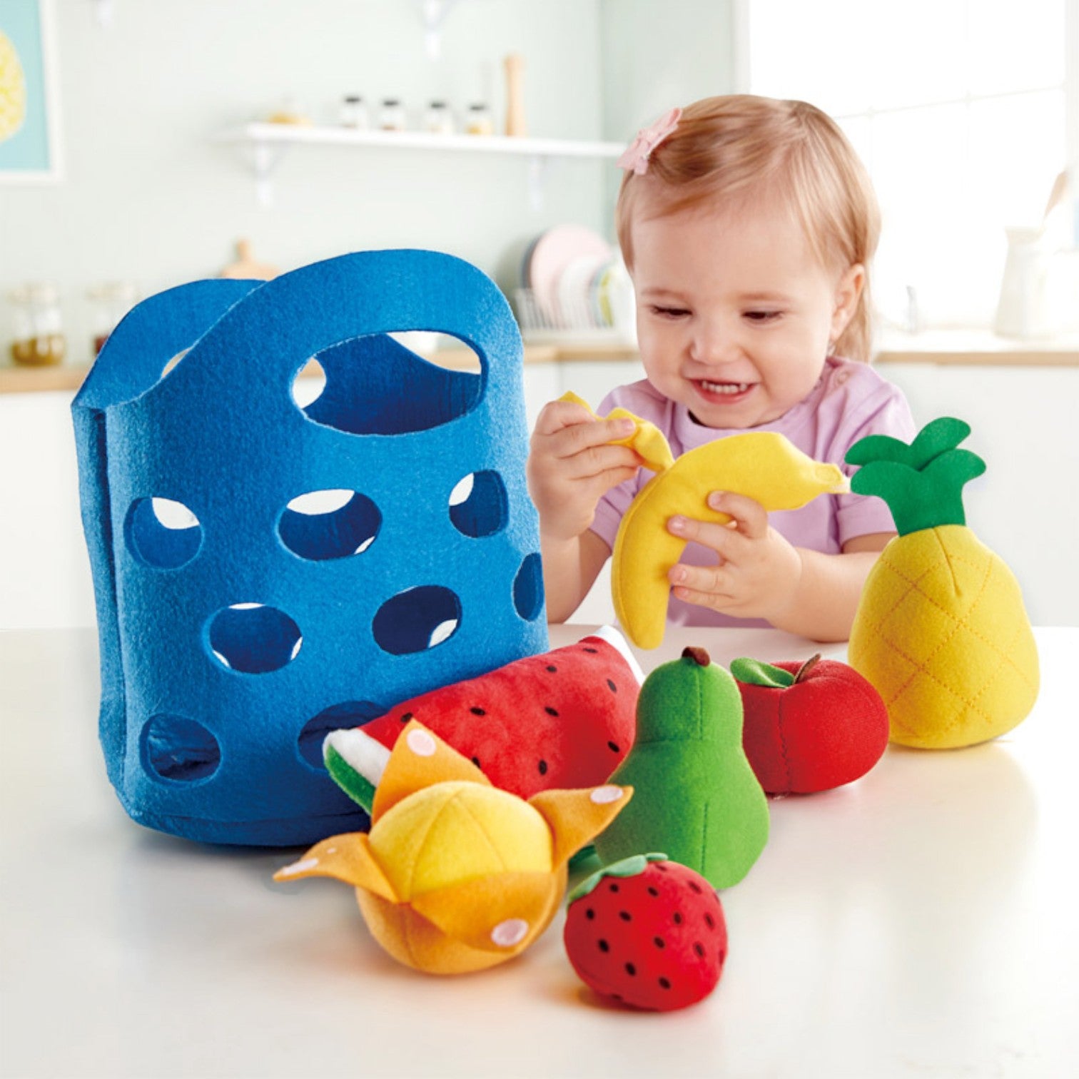 Hape E3169 Kitchen Toy - Cute Baby Fruit Basket Secondary image