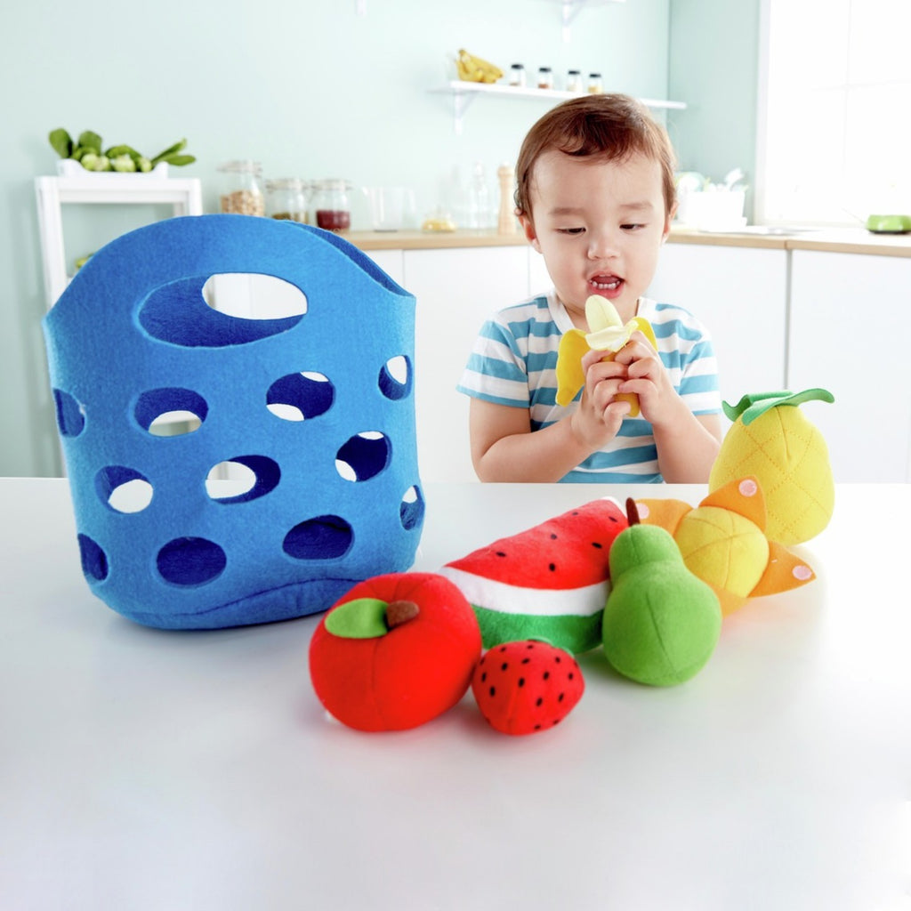 Hape E3169 廚房玩具 — 萌寶水果籃-STEM玩具-Kidrise🧒🏻STEM香港教育玩具｜STEAM科學實驗玩具｜STEM幼兒教育玩具｜啟智早教玩具｜蒙特梭利教具
