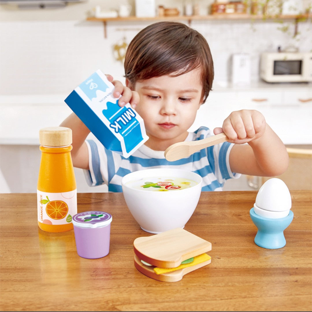 Hape E3172 廚房玩具 — 元氣早餐-STEM玩具-Kidrise🧒🏻STEM香港教育玩具｜STEAM科學實驗玩具｜STEM幼兒教育玩具｜啟智早教玩具｜蒙特梭利教具