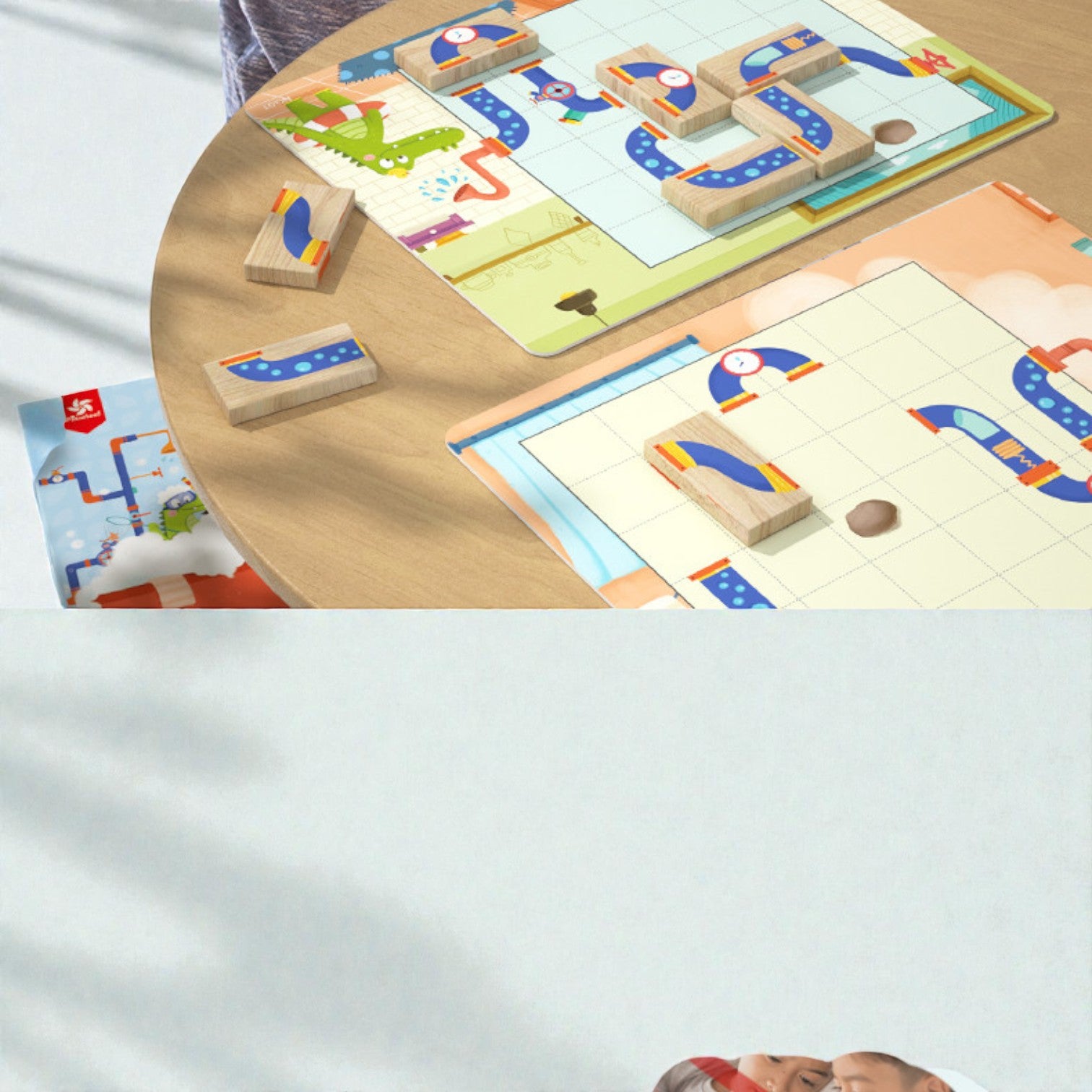 Pinwheel 小鱷魚愛洗澡：兒童邏輯思維訓練木製桌遊