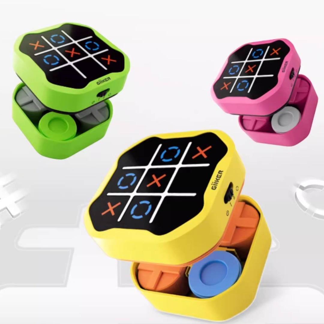 GIIKER® 三合一超級井字棋益智電子遊戲盒-STEM玩具-Kidrise🧒🏻STEM香港教育玩具｜STEAM科學實驗玩具｜STEM幼兒教育玩具｜啟智早教玩具｜蒙特梭利教具 主圖