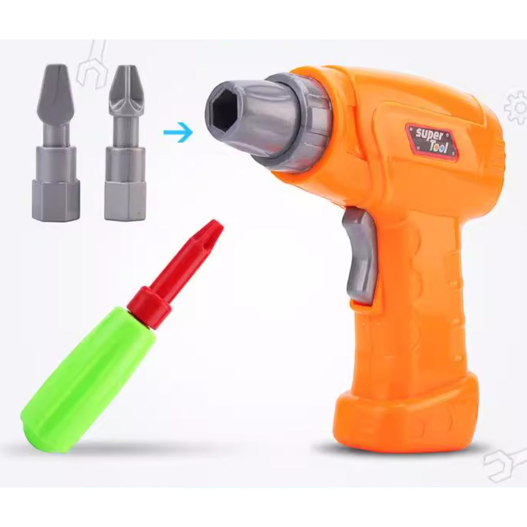 兒童DIY百變螺絲批 益智拼裝工具盒 (237件組件)-STEM玩具-Kidrise🧒🏻STEM香港教育玩具｜STEAM科學實驗玩具｜STEM幼兒教育玩具｜啟智早教玩具｜蒙特梭利教具