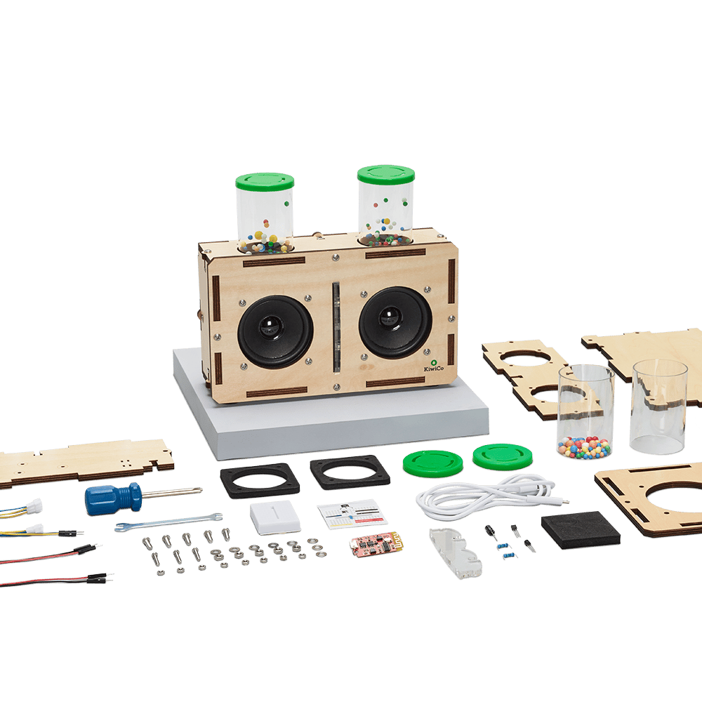 【加拿大直送】KiwiCo DIY 動能發光音箱 STEM 套裝 (運輸時間約需 10 至 14 個工作天)-STEM玩具-Kidrise🧒🏻STEM香港教育玩具｜STEAM科學實驗玩具｜STEM幼兒教育玩具｜啟智早教玩具｜蒙特梭利教具 主圖