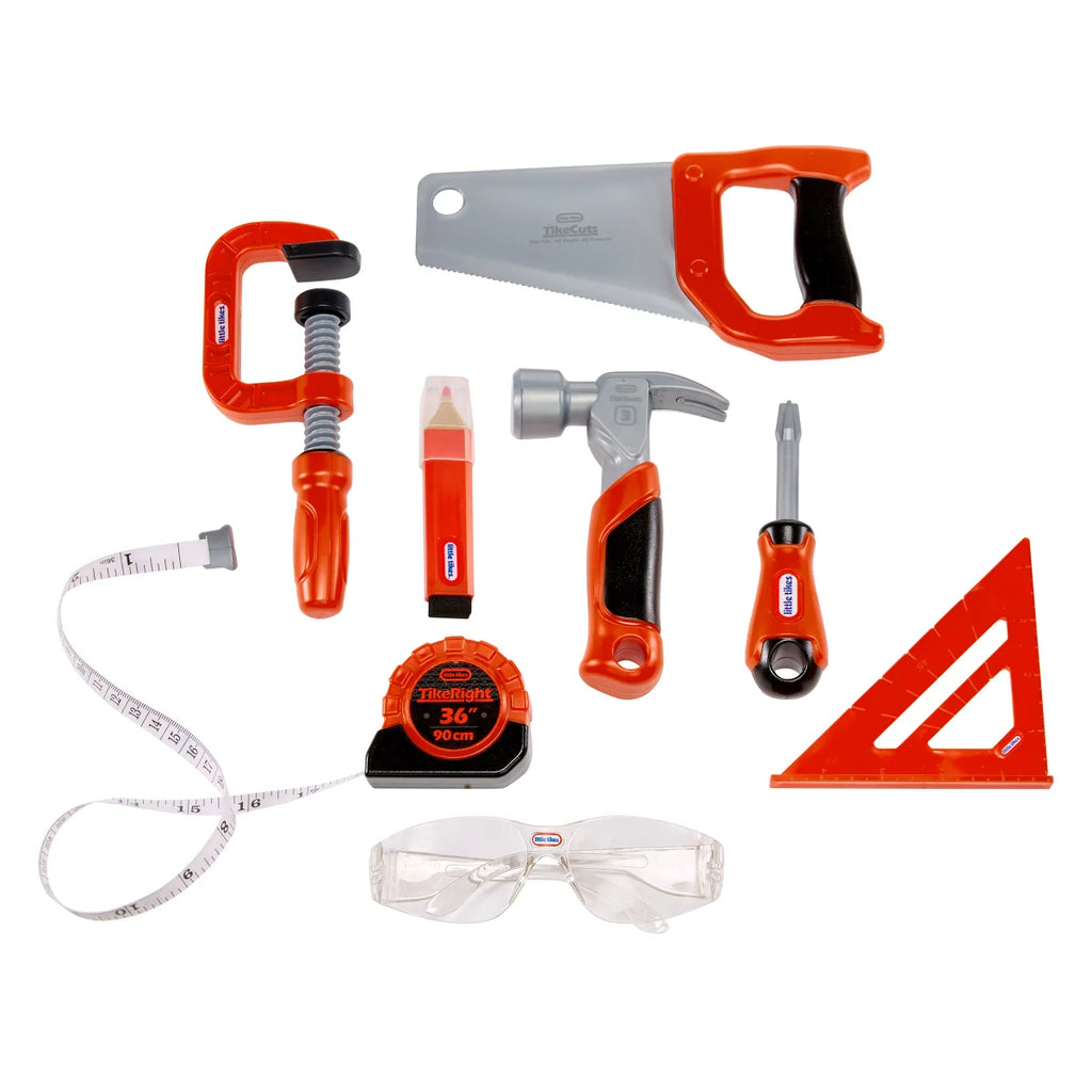 【加拿大直送】Little Tikes Carpenter Set 專業小小木工大師創意工具組 (運輸時間約需 10 至 14 個工作天)-STEM玩具-Kidrise🧒🏻STEM香港教育玩具｜STEAM科學實驗玩具｜STEM幼兒教育玩具｜啟智早教玩具｜蒙特梭利教具