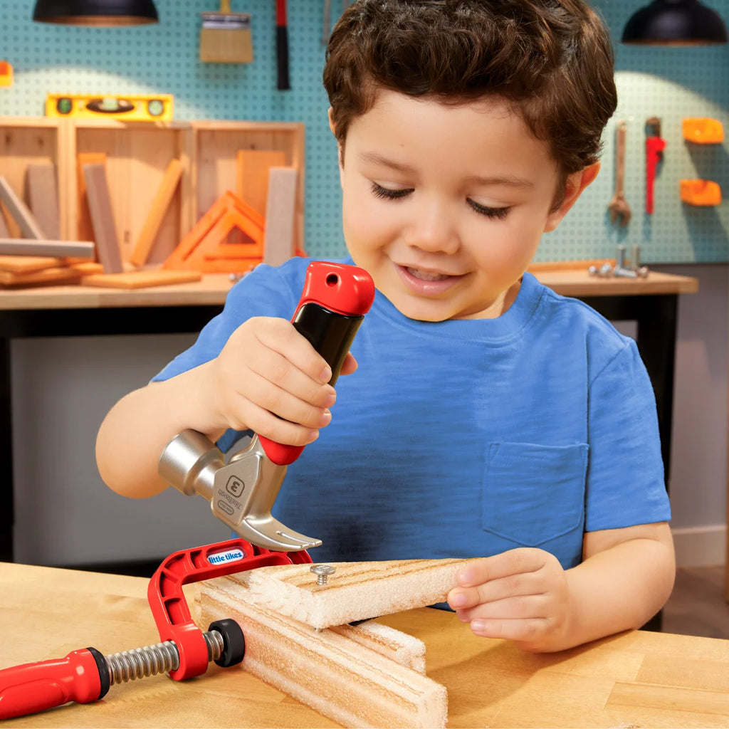 【加拿大直送】Little Tikes Carpenter Set 專業小小木工大師創意工具組 (運輸時間約需 10 至 14 個工作天)-STEM玩具-Kidrise🧒🏻STEM香港教育玩具｜STEAM科學實驗玩具｜STEM幼兒教育玩具｜啟智早教玩具｜蒙特梭利教具