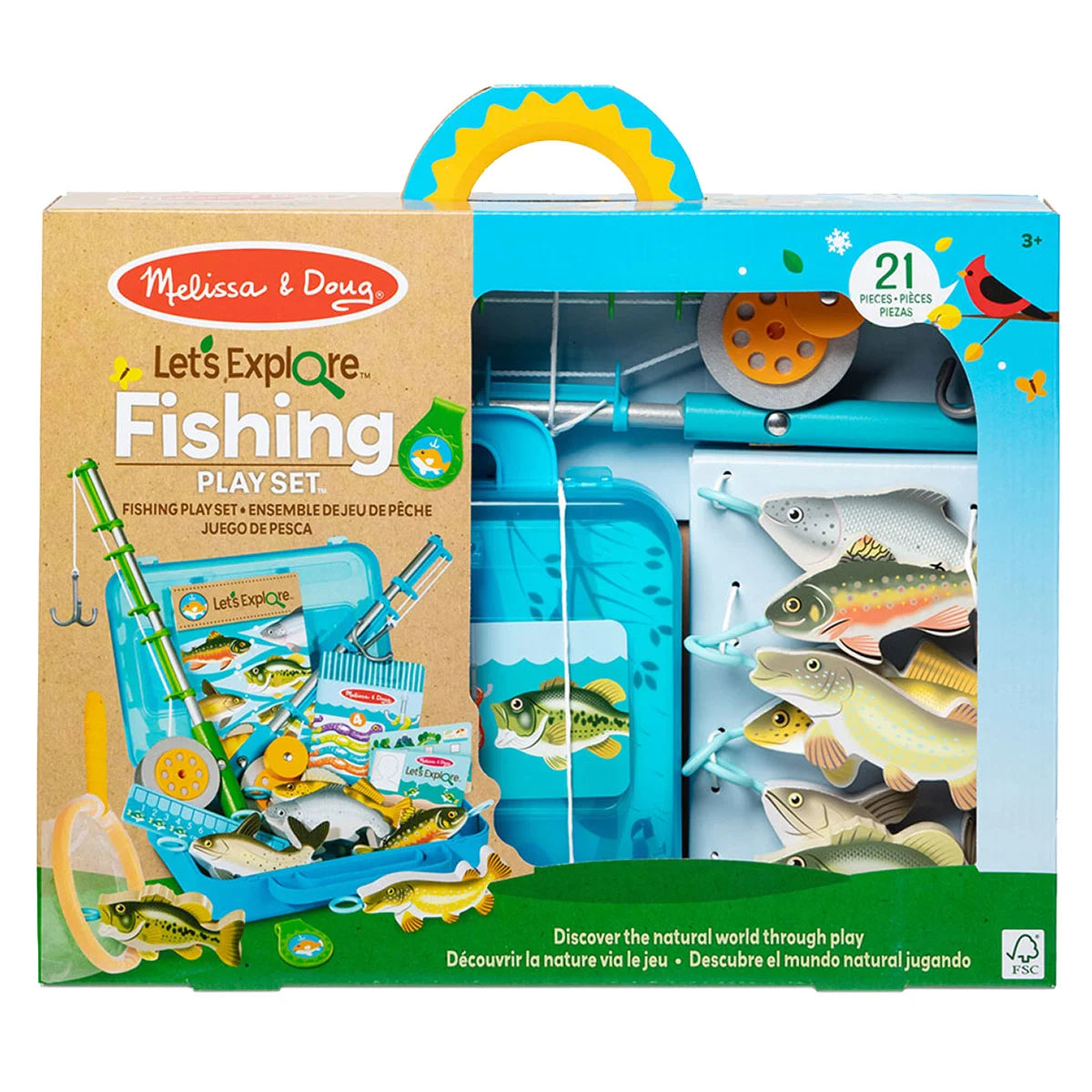 【加拿大直送】Melissa & Doug Let's Explore™ 探索戶外釣魚玩具套裝 (運輸時間約需 10 至 14 個工作天)-STEM玩具-Kidrise🧒🏻STEM香港教育玩具｜STEAM科學實驗玩具｜STEM幼兒教育玩具｜啟智早教玩具｜蒙特梭利教具