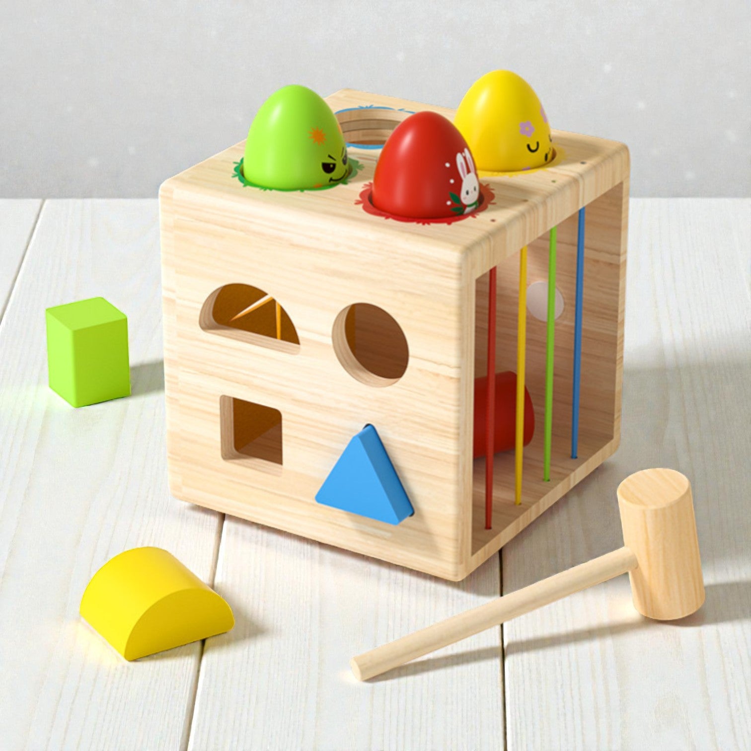 Goryeo Baby 6合1多功能木製幾何百寶箱 主圖