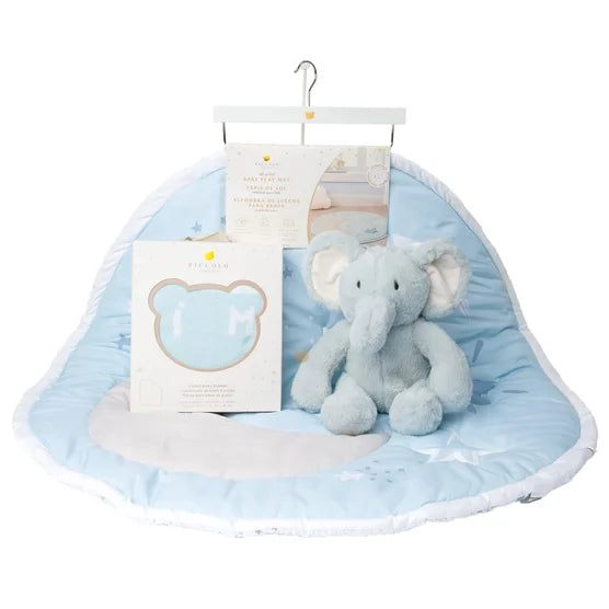 【加拿大直送】Piccolo Bambino 嬰兒豪華遊戲墊與毛氈公仔禮盒套裝 (運輸時間約需 10 至 14 個工作天) (Copy)