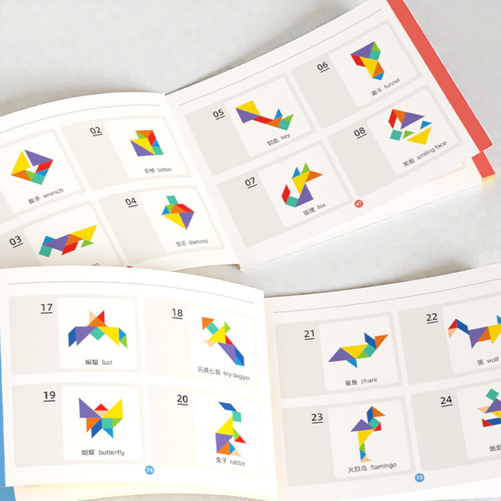 Pinwheel 豪華版磁力七巧板智力幾何拼圖 (4合1豪華套裝)-蒙特梭利玩具-Kidrise🧒🏻STEM香港教育玩具｜STEAM科學實驗玩具｜STEM幼兒教育玩具｜啟智早教玩具｜蒙特梭利教具