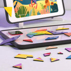 Pinwheel 豪華版磁力七巧板智力幾何拼圖 (4合1豪華套裝)-蒙特梭利玩具-Kidrise🧒🏻STEM香港教育玩具｜STEAM科學實驗玩具｜STEM幼兒教育玩具｜啟智早教玩具｜蒙特梭利教具