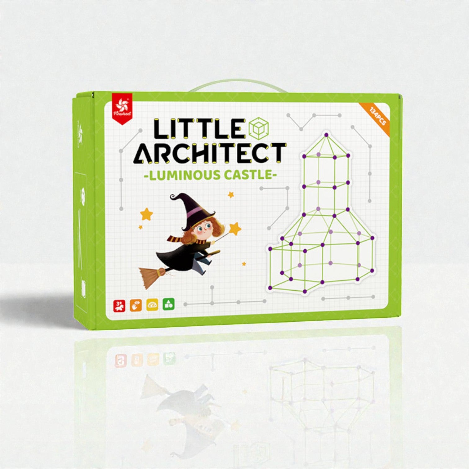 Pinwheel 小小幾何構建師-蒙特梭利玩具-Kidrise🧒🏻STEM香港教育玩具｜STEAM科學實驗玩具｜STEM幼兒教育玩具｜啟智早教玩具｜蒙特梭利教具