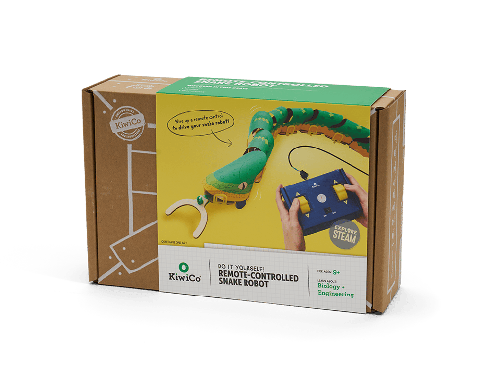 【加拿大直送】KiwiCo 遙控仿生機械蛇 DIY 實驗套裝 (運輸時間約需 10 至 14 個工作天)-STEM玩具-Kidrise🧒🏻STEM香港教育玩具｜STEAM科學實驗玩具｜STEM幼兒教育玩具｜啟智早教玩具｜蒙特梭利教具