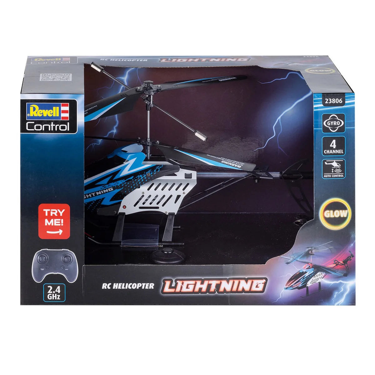 【加拿大直送】33cm 閃電遙控直升機 - 2.4GHz 全功能全機身 LED 燈效版 (運輸時間約需 10 至 14 個工作天)-STEM玩具-Kidrise🧒🏻STEM香港教育玩具｜STEAM科學實驗玩具｜STEM幼兒教育玩具｜啟智早教玩具｜蒙特梭利教具