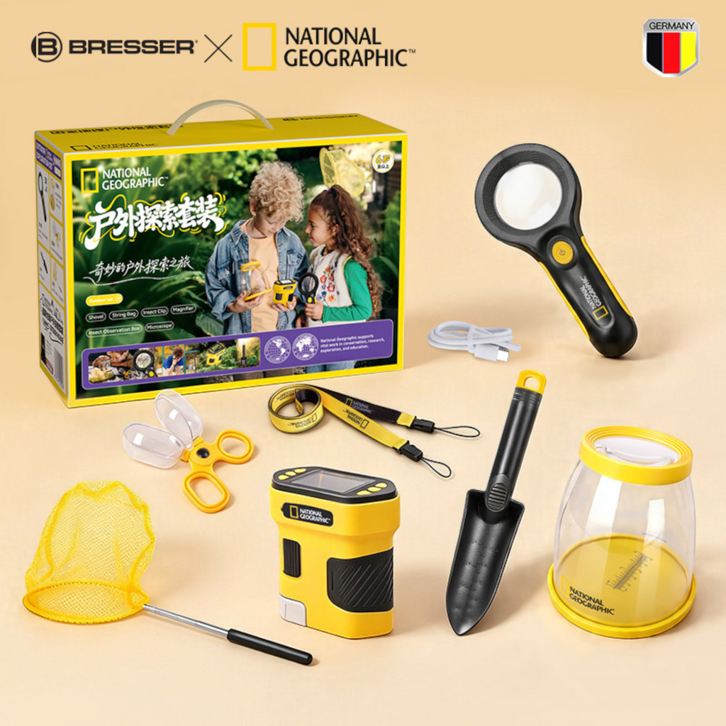 National Geographic 國家地理 兒童手持電子顯微鏡 (2吋屏幕/1000倍放大/1080P攝錄)