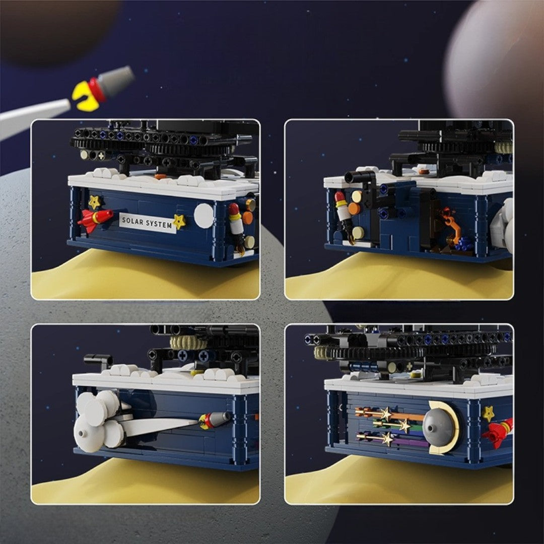 【觀塘自取】Kidrise太陽系拼圖積木玩具 (機械聯動｜手動可旋轉)-STEM玩具-Kidrise🧒🏻STEM香港教育玩具｜STEAM科學實驗玩具｜STEM幼兒教育玩具｜啟智早教玩具｜蒙特梭利教具