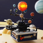【觀塘自取】Kidrise太陽系拼圖積木玩具 (機械聯動｜手動可旋轉)-STEM玩具-Kidrise🧒🏻STEM香港教育玩具｜STEAM科學實驗玩具｜STEM幼兒教育玩具｜啟智早教玩具｜蒙特梭利教具