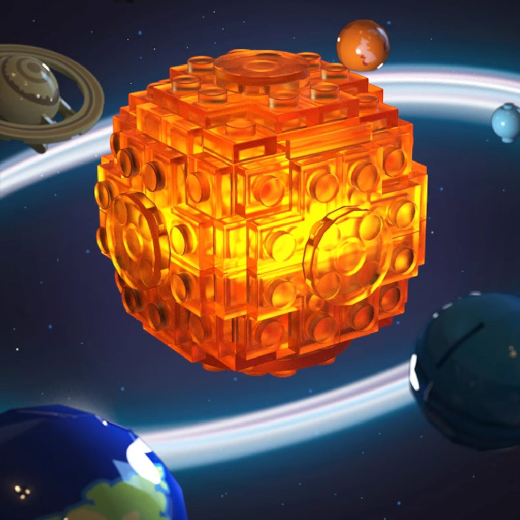 【觀塘自取】Kidrise太陽系拼圖積木玩具 (機械聯動｜手動可旋轉)-STEM玩具-Kidrise🧒🏻STEM香港教育玩具｜STEAM科學實驗玩具｜STEM幼兒教育玩具｜啟智早教玩具｜蒙特梭利教具