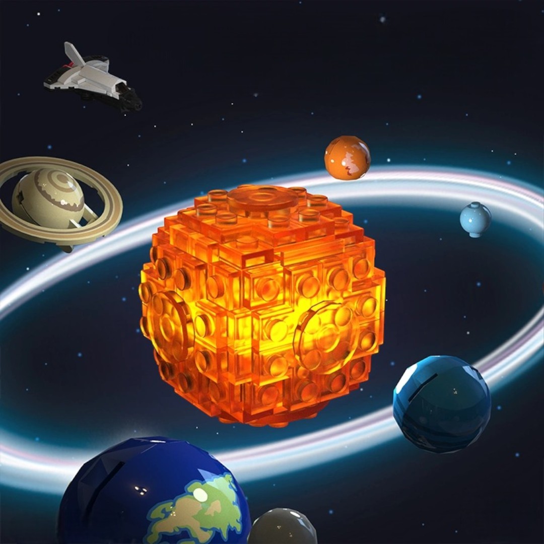 【觀塘自取】Kidrise太陽系拼圖積木玩具 (機械聯動｜手動可旋轉)-STEM玩具-Kidrise🧒🏻STEM香港教育玩具｜STEAM科學實驗玩具｜STEM幼兒教育玩具｜啟智早教玩具｜蒙特梭利教具