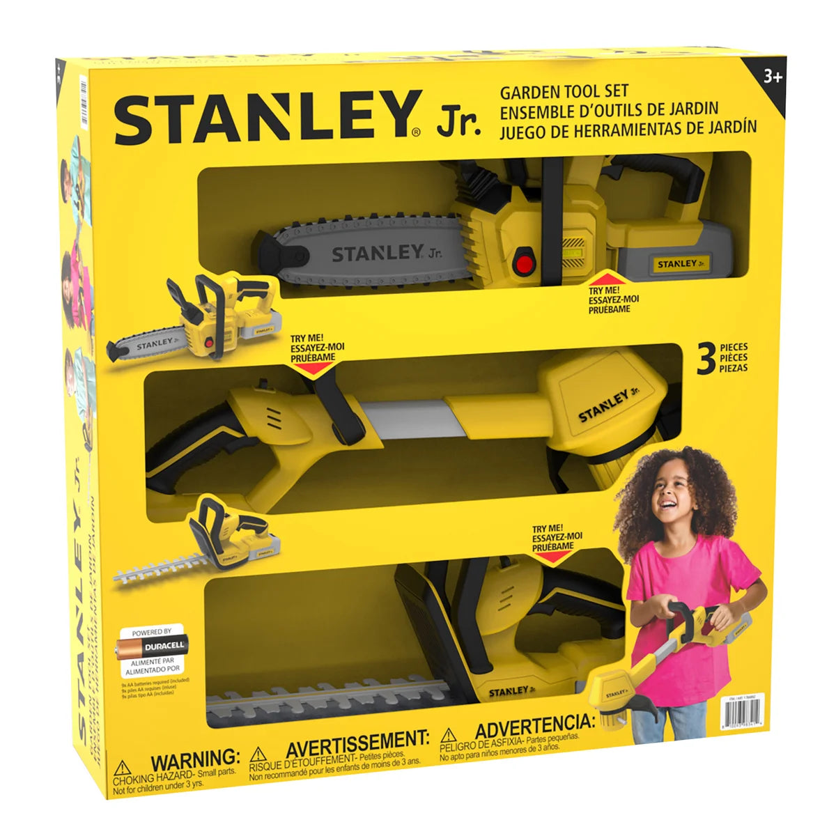 【加拿大直送】Stanley Jr. 兒童仿真園藝電動工具 3 件組合 (電鋸、割草機、修籬機) (運輸時間約需 10 至 14 個工作天)-STEM玩具-Kidrise🧒🏻STEM香港教育玩具｜STEAM科學實驗玩具｜STEM幼兒教育玩具｜啟智早教玩具｜蒙特梭利教具 主圖