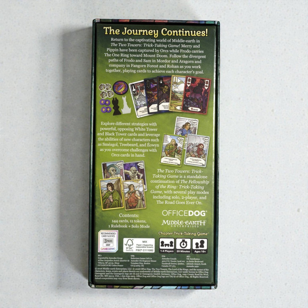 【加拿大直送】魔戒：雙城奇謀 橋牌紙牌遊戲 (The Lord of the Rings: The Two Towers - Trick-Taking Game) (運輸時間約需 10 至 14 個工作天)-STEM玩具-Kidrise🧒🏻STEM香港教育玩具｜STEAM科學實驗玩具｜STEM幼兒教育玩具｜啟智早教玩具｜蒙特梭利教具