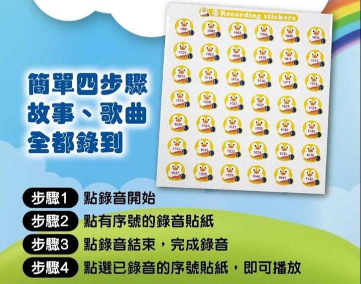 Kidrise幼兒點讀錄音貼紙10張（420顆貼紙）-蒙特梭利玩具-Kidrise🧒🏻STEM香港教育玩具｜STEAM科學實驗玩具｜STEM幼兒教育玩具｜啟智早教玩具｜蒙特梭利教具