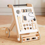 Asweets 實木多功能嬰兒學步車 (專利款 32 cm × 44 cm × 49 cm)-蒙特梭利玩具-Kidrise🧒🏻STEM香港教育玩具｜STEAM科學實驗玩具｜STEM幼兒教育玩具｜啟智早教玩具｜蒙特梭利教具