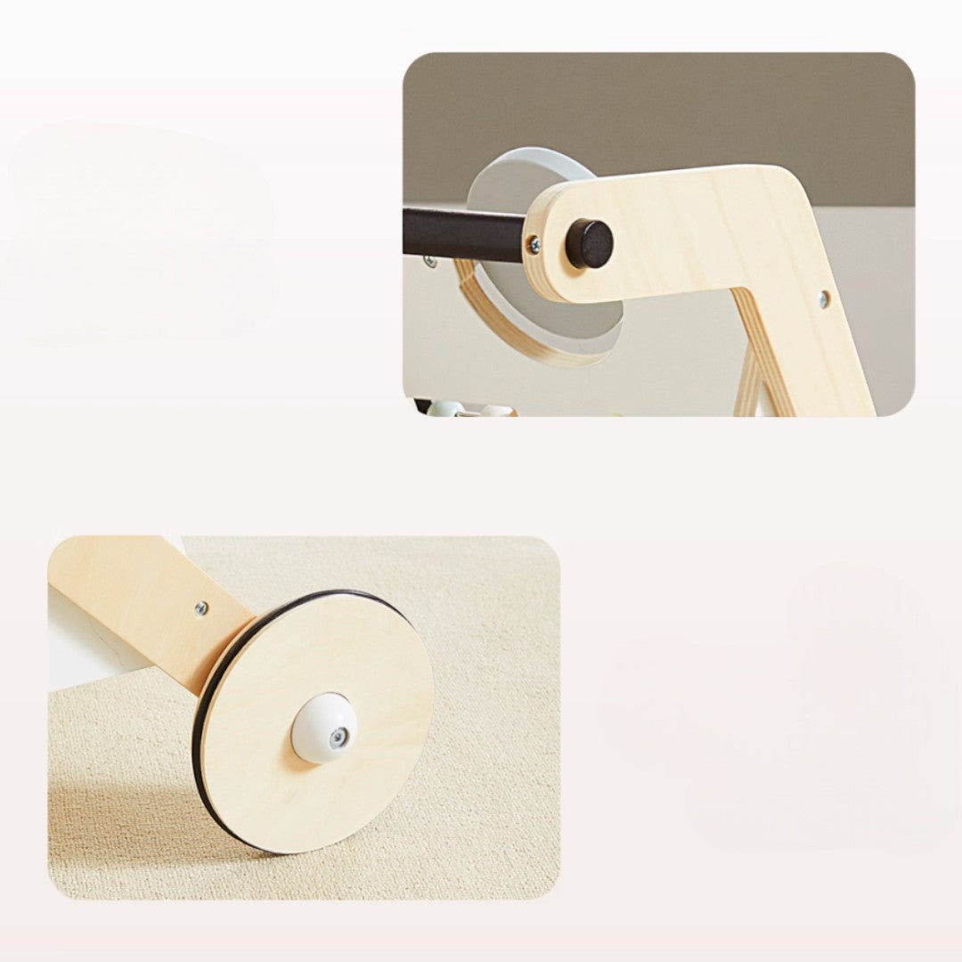 Asweets 實木多功能嬰兒學步車 (普通款 34.5 cm × 35 cm × 53.5 cm)-蒙特梭利玩具-Kidrise🧒🏻STEM香港教育玩具｜STEAM科學實驗玩具｜STEM幼兒教育玩具｜啟智早教玩具｜蒙特梭利教具