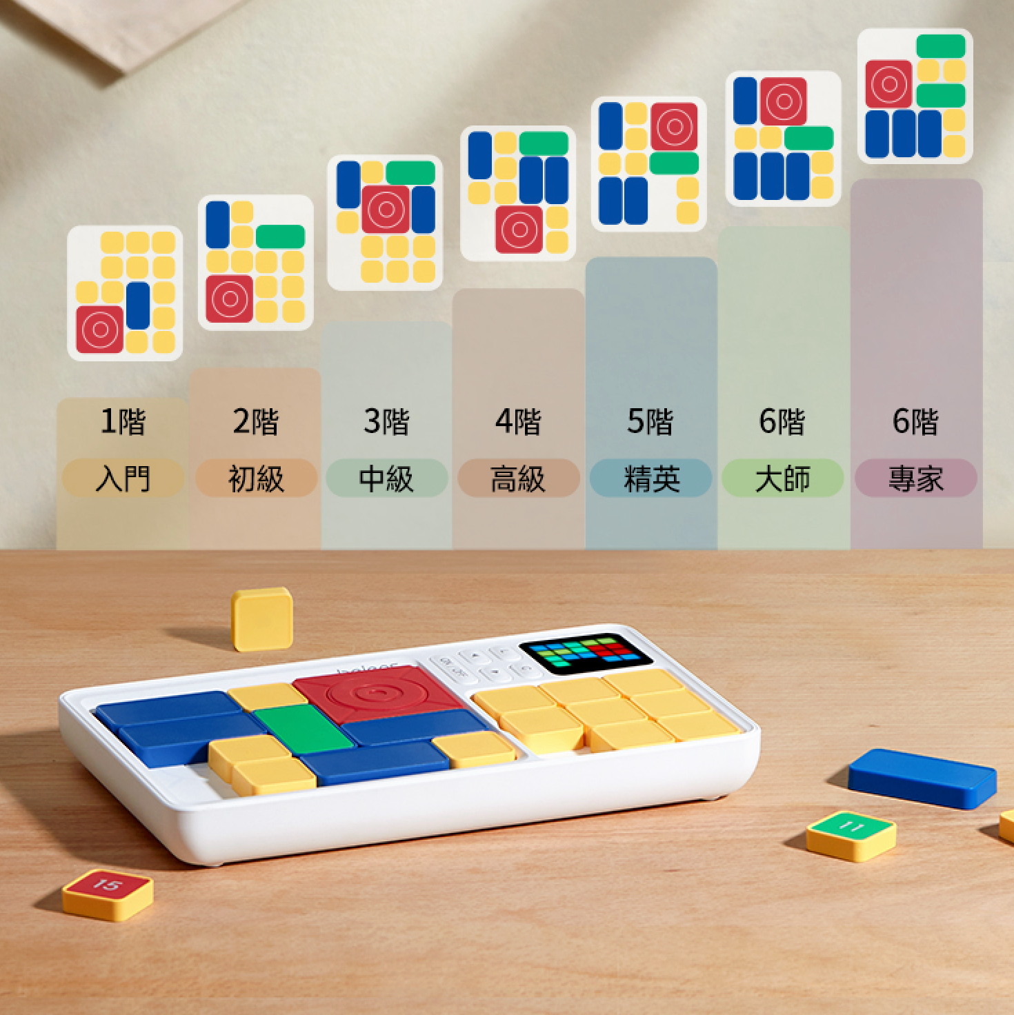 beiens磁力滑動 Klotski 電子超級數字拼圖滑塊玩具華容道-STEM玩具-Kidrise🧒🏻STEM香港教育玩具｜STEAM科學實驗玩具｜STEM幼兒教育玩具｜啟智早教玩具｜蒙特梭利教具
