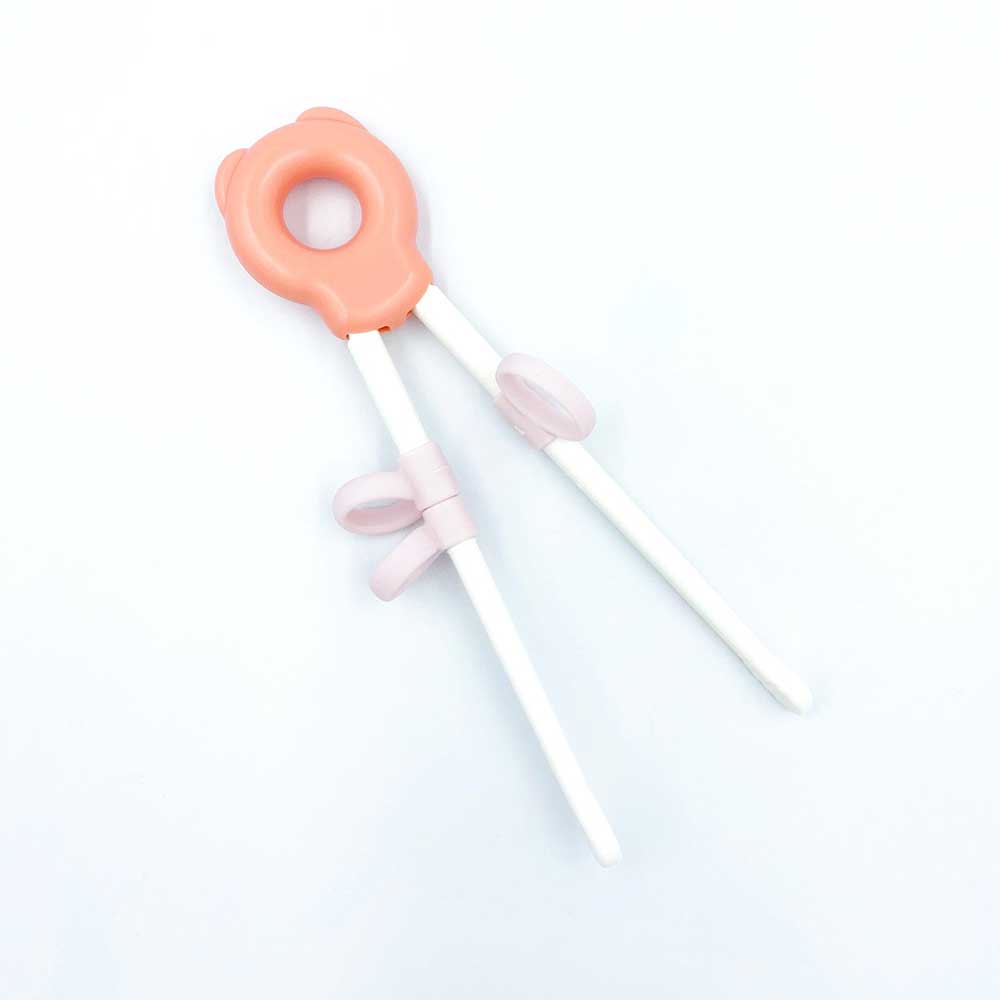 habbitory 小熊學習筷子｜粉紅-日常生活-Kidrise🧒🏻STEM香港教育玩具｜STEAM科學實驗玩具｜STEM幼兒教育玩具｜啟智早教玩具｜蒙特梭利教具