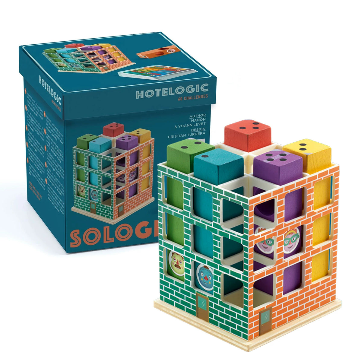 Djeco SOLOGIC Hotelogic Hotel Logic Challenge | Single Player 60 Levels