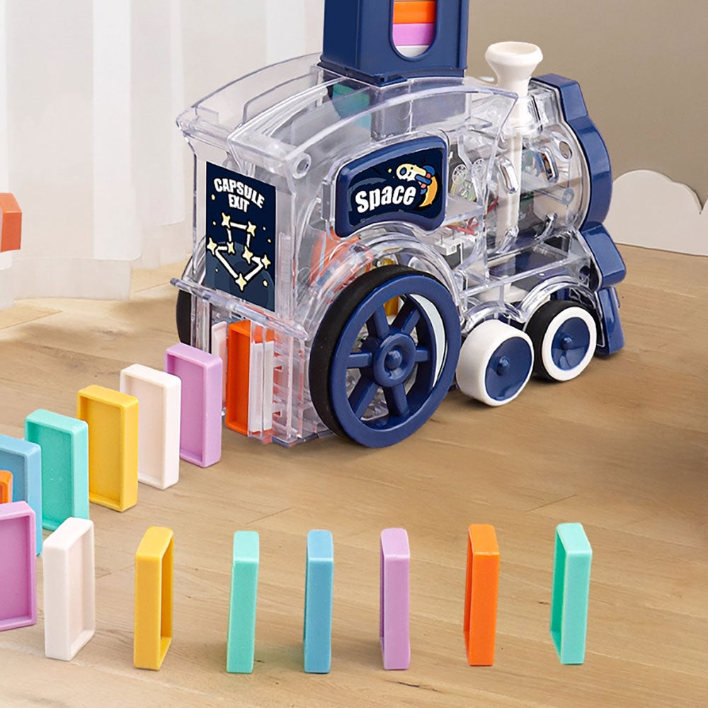 【觀塘自取】Domino🚂骨牌接龍小火車STEM火箭飛機套裝(200塊)-STEM玩具-Kidrise🧒🏻STEM香港教育玩具｜STEAM科學實驗玩具｜STEM幼兒教育玩具｜啟智早教玩具｜蒙特梭利教具