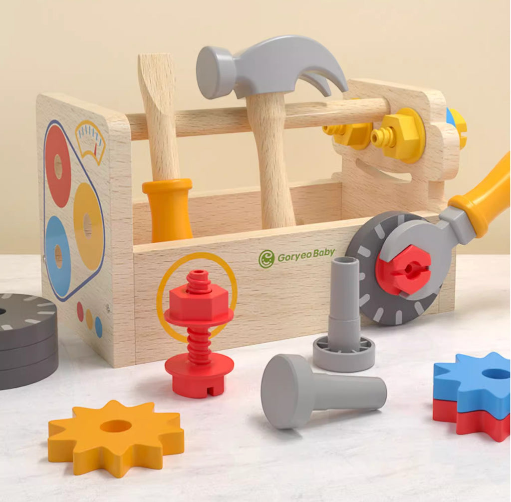 【觀塘自取】Goryeo Baby蒙特梭利仿真手拆裝擰螺絲組合-蒙特梭利玩具-Kidrise🧒🏻STEM香港教育玩具｜STEAM科學實驗玩具｜STEM幼兒教育玩具｜啟智早教玩具｜蒙特梭利教具