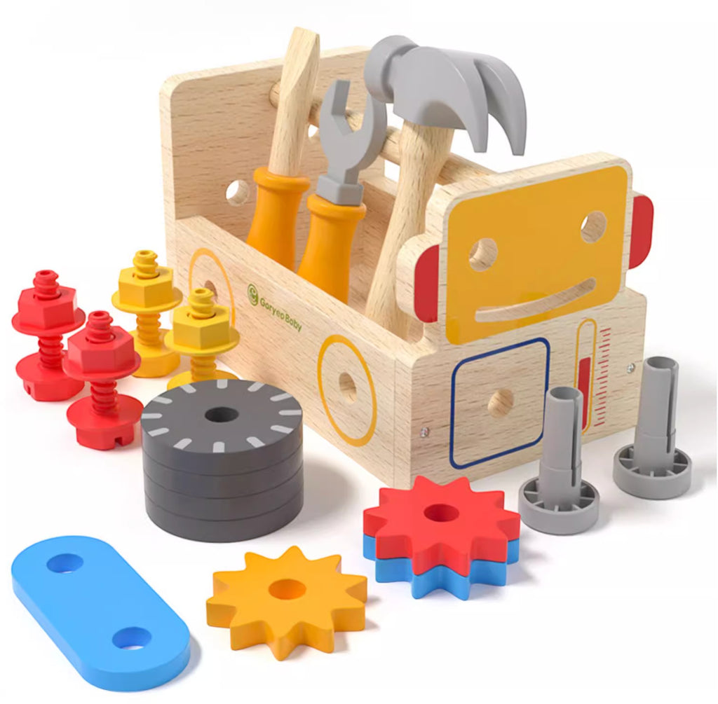 【觀塘自取】Goryeo Baby蒙特梭利仿真手拆裝擰螺絲組合-蒙特梭利玩具-Kidrise🧒🏻STEM香港教育玩具｜STEAM科學實驗玩具｜STEM幼兒教育玩具｜啟智早教玩具｜蒙特梭利教具