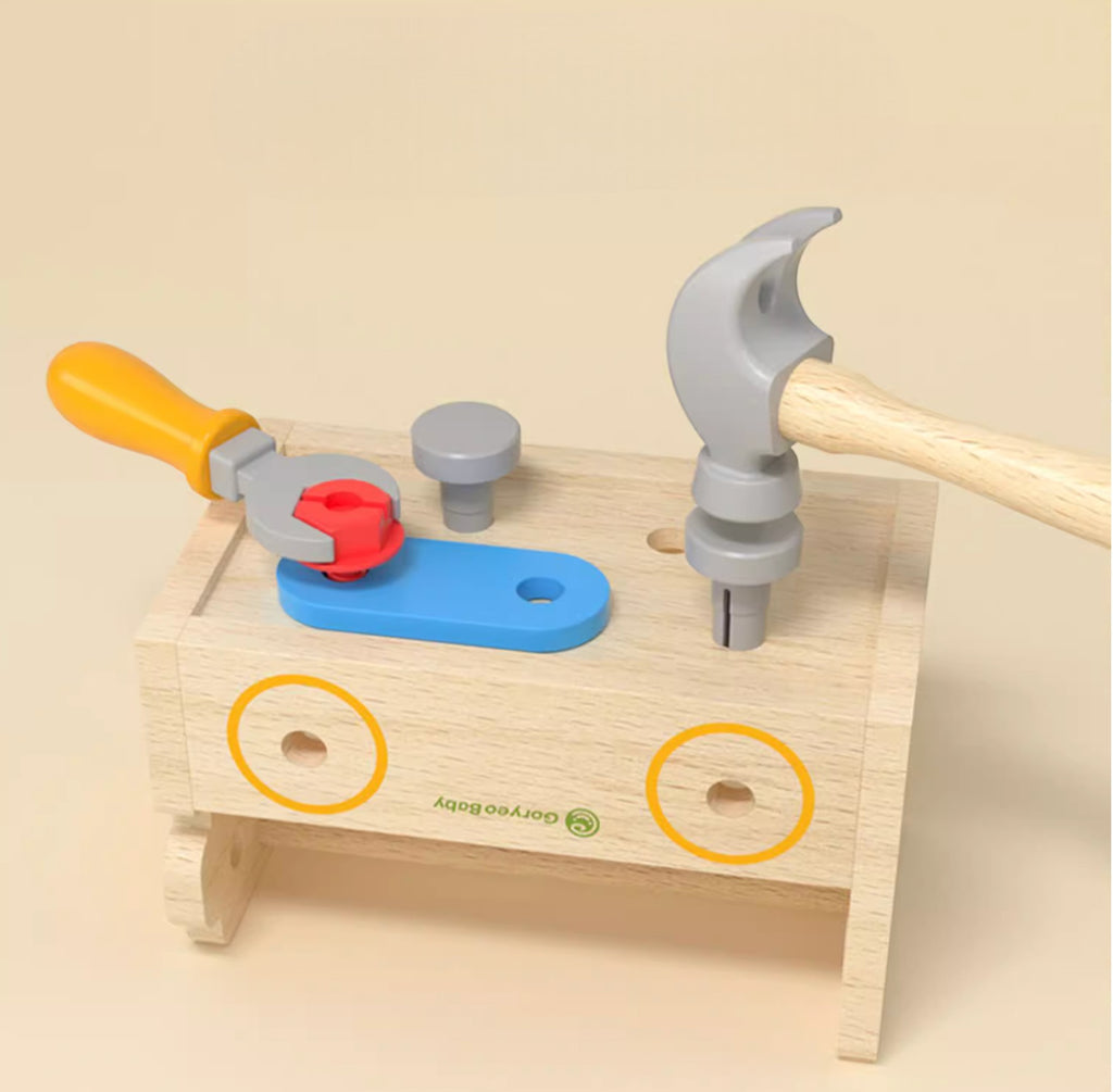 【觀塘自取】Goryeo Baby蒙特梭利仿真手拆裝擰螺絲組合-蒙特梭利玩具-Kidrise🧒🏻STEM香港教育玩具｜STEAM科學實驗玩具｜STEM幼兒教育玩具｜啟智早教玩具｜蒙特梭利教具