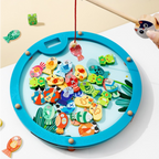 Goryeo Baby 兒童益智磁性釣魚玩具 木質早教數字字母認知積木