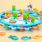 Goryeo Baby 兒童益智磁性釣魚玩具 木質早教數字字母認知積木