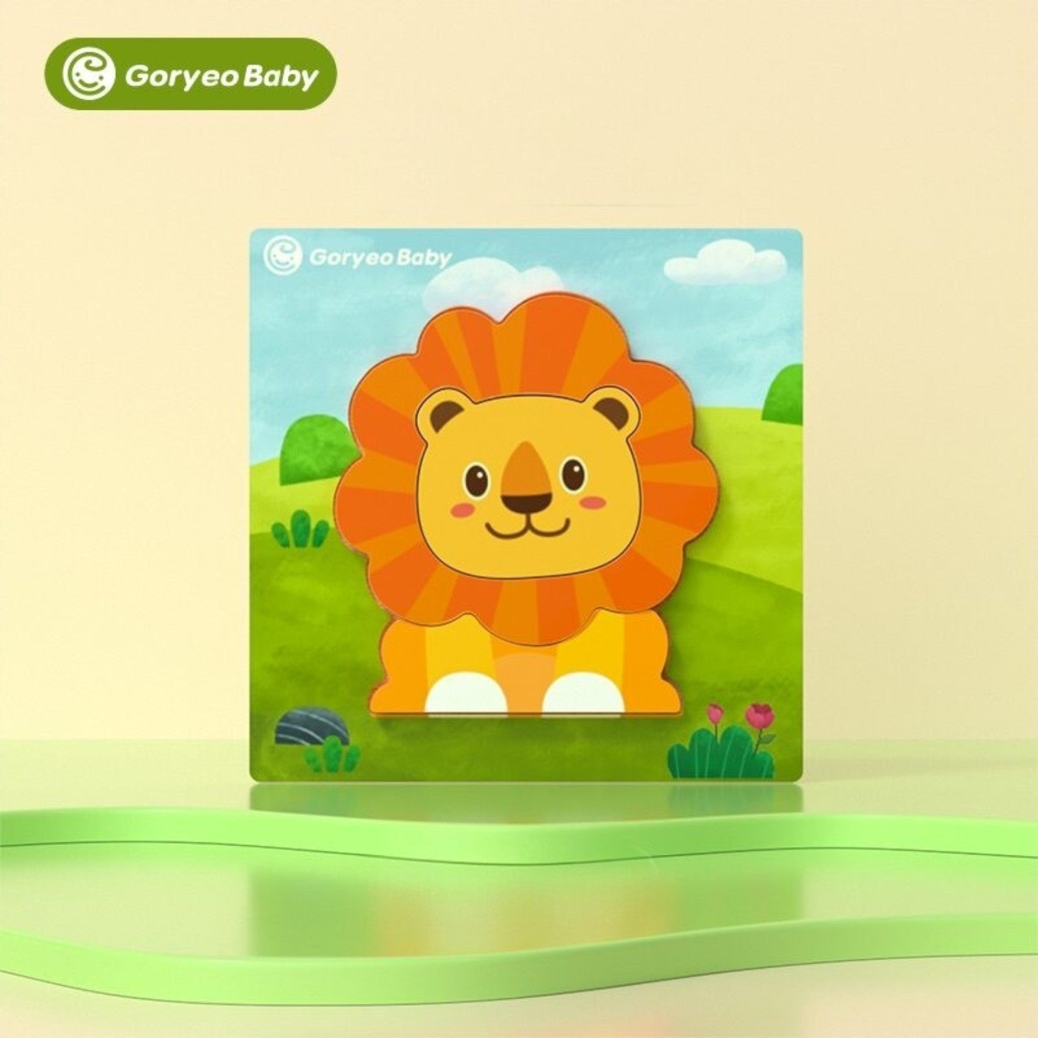 Goryeo Baby 蒙特梭利木質 3D 立體拼圖 幼童早教益智積木手抓板 副圖