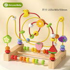 Goryeo Baby 蒙特梭利木質繞珠 幼童早教益智積木玩具 (訓練手眼協調)