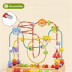 Goryeo Baby 蒙特梭利木質繞珠 幼童早教益智積木玩具 (訓練手眼協調)